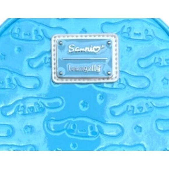 Sanrio Loungefly Cinnamoroll Blue Backpack With 3D Face and Moveable Ears - Picture 6 of 6